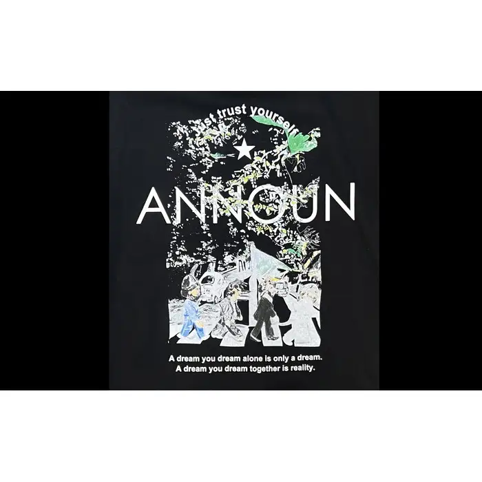 ［ANNOUN］Abbey Road Ｔシャツ | 服 アパレルブランド 絵画 アート コラボレーション アンノウン 福祉 就労支援 就労継続支援B型事業所 アトリエ・アンノウン 埼玉県 越谷市
