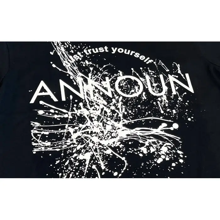 ［ANNOUN］Painting Ｔシャツ ブラック | 服 黒 アパレルブランド 絵画 アート コラボレーション アンノウン 福祉 就労支援 就労継続支援B型事業所 アトリエ・アンノウン 埼玉県 越谷市