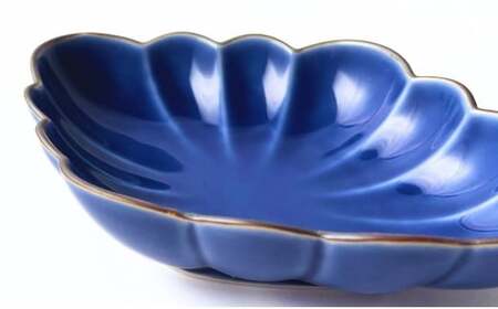 有田焼 ルリ釉縁錆菱型皿 2個セット【ARITAYAKI-STORE】食器 デザートうつわ 皿 ハンドメイド おもてなし 高級食器 和食器 A24-97