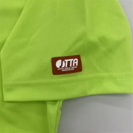 JTTA公認　卓球ユニフォーム【男女兼用(ドライ):Mサイズ】フラワー　ライム_装飾品・工芸品  洋服 _【1518830】