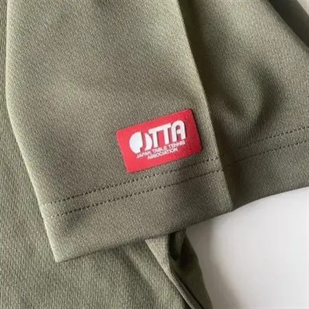 JTTA公認　卓球ユニフォーム【男女兼用(ドライ):Lサイズ】フラワー　オリーブ_装飾品・工芸品  洋服 _【1518846】