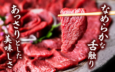 【全3回定期便】国産 赤身馬刺しセット 250g 約50g×5パック 熊本 馬刺し 冷凍 パック 小分け おつまみ 晩酌 ヘルシー【株式会社 利他フーズ】[ZBK039]