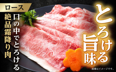 【3回定期便】ロース スライス 400g / 長崎和牛 A5ランク しゃぶしゃぶ すき焼き / 諫早市 / 野中精肉店 [AHCW042]