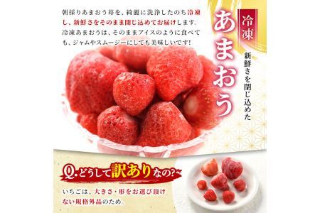 ＜訳あり・規格外＞辛子明太子小切(10P・1kg)と冷凍あまおう(800g)セット めんたいこ 海鮮 苺 切れ子 いちご イチゴ ヨーグルト アイス シャーベット ジャム スムージー ＜離島配送不可＞【ksg0544】【MEATPLUS】