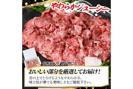 【ksg1369】＜定期便・全4回(連続)＞博多和牛A5～A4 切り落とし(総量2kg) 牛肉 黒毛和牛 国産 霜降り化粧箱 贈答 ギフト プレゼント ＜離島配送不可＞【マル五】