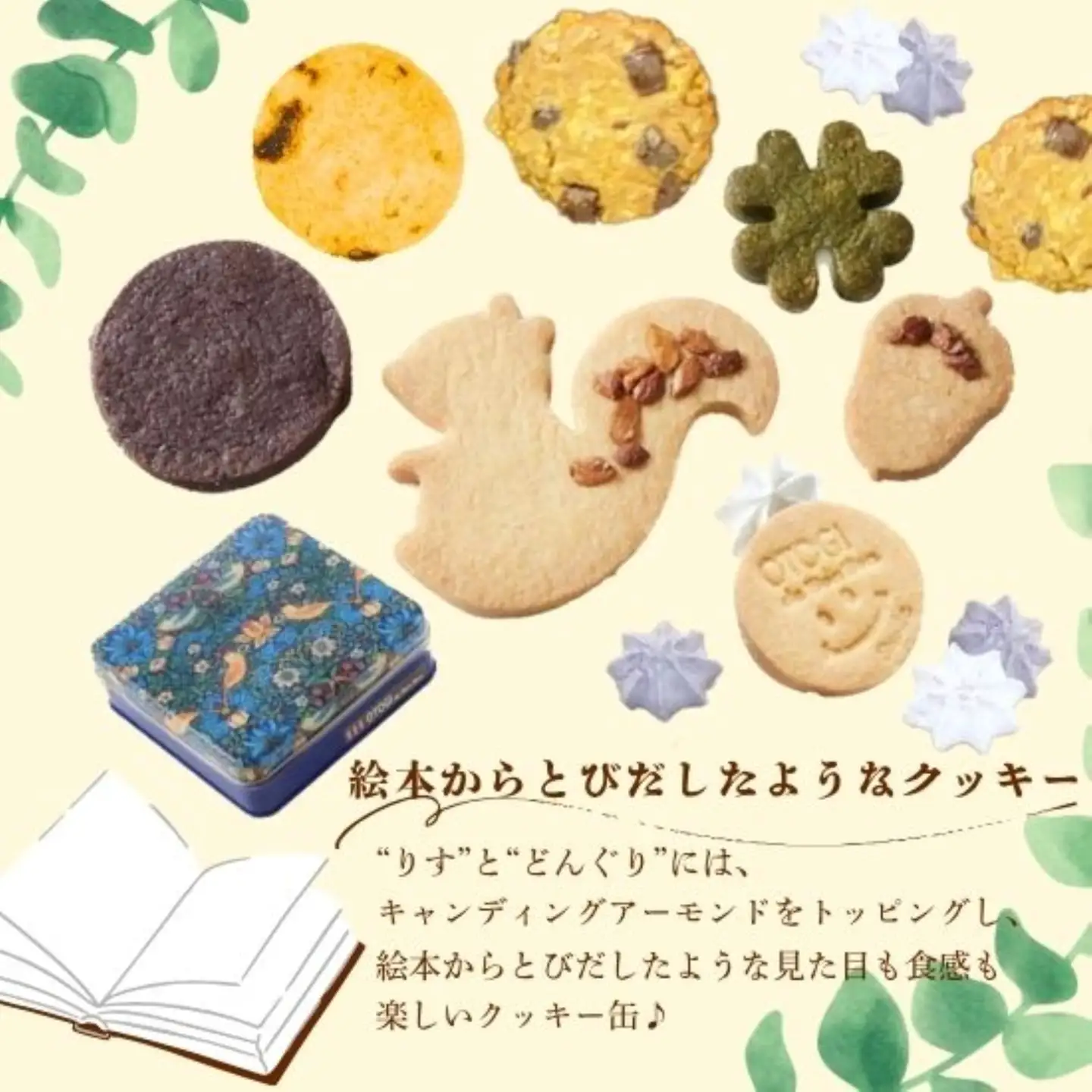 OTOGIの森のクッキー缶 【odbb0009】