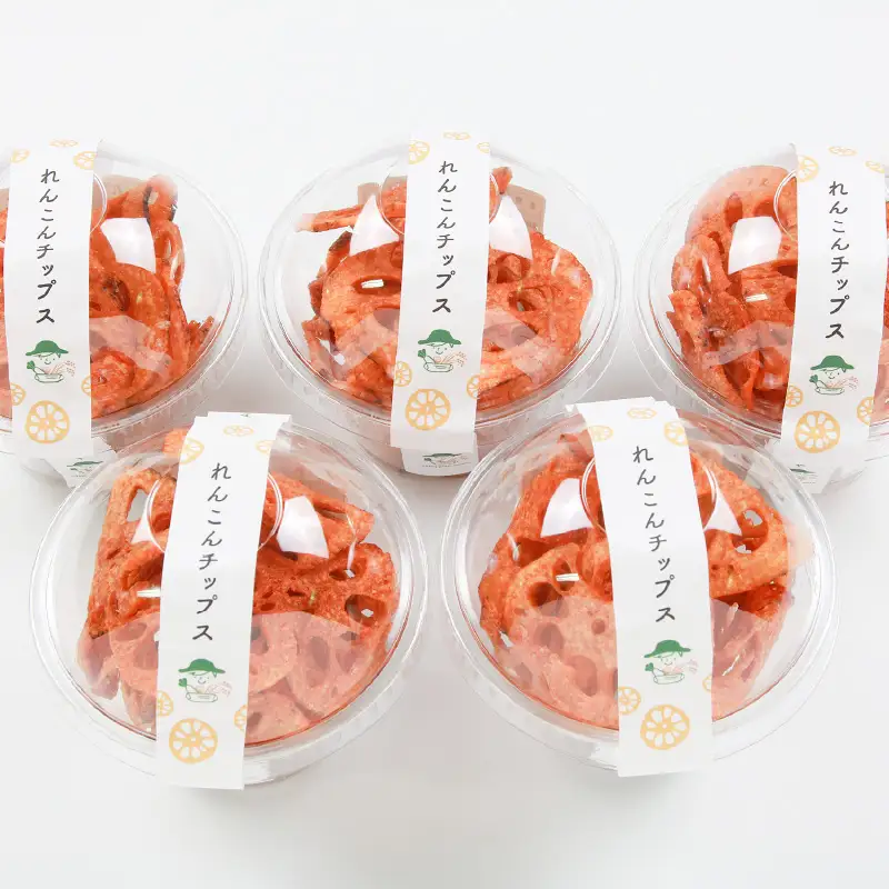 【先行予約】【極厚】堅あげ！れんこんチップス 5カップ ／ 腸活 お菓子 チップス れんこん 小分け おすすめ サクサク【2026年11月上旬以降順次発送予定】 [aw056-a016]