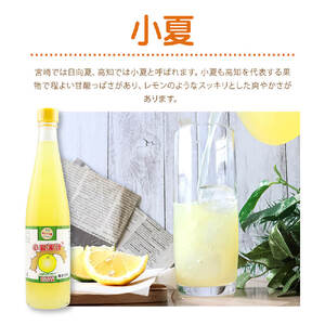 オレンジ園の濃縮ジュース 小夏 500ml 3本 12回定期便 希釈用 【J00121】