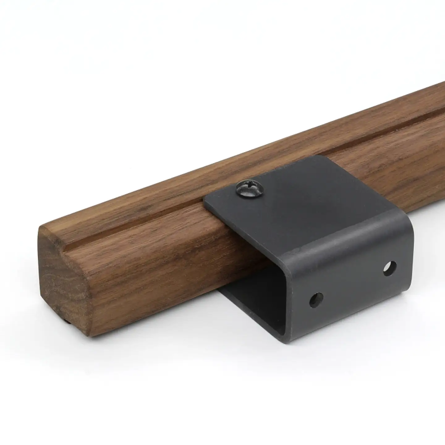 木製（ウォールナット材）取っ手　長60cm：B385-002