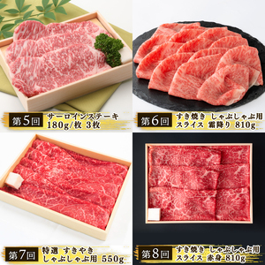 定期便 近江牛 食べ比べ 全10回                                                         