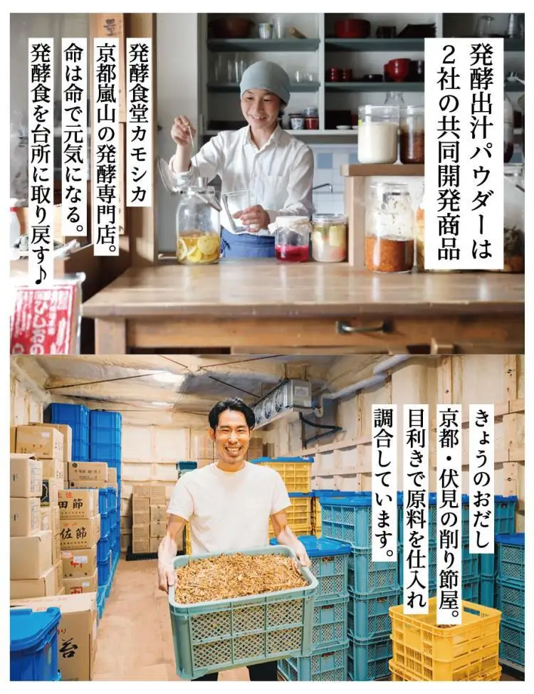 【きょうのおだし】発酵だしパウダー 4袋 ［ 京都 調味料 無添加 出汁 味噌汁 鰹節 昆布 人気 おすすめ おいしい グルメ お取り寄せ 通販 送料無料 ふるさと納税 ］