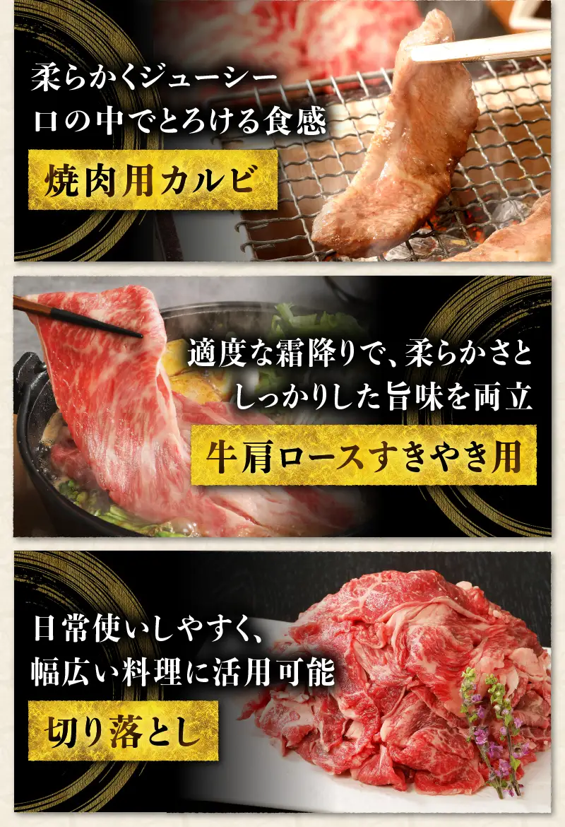 【6ヶ月定期便】山梨県北杜市産 甲州牛 黒毛和牛 計2.8kg [h021]