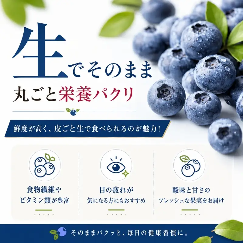 ブルーベリー 2Lサイズ 150g×5 大粒 生ブルーベリー 藤与果樹園 fujiyoB002
