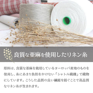 プレミアムワッフルリネンバスタオル（ホワイト×生成り） タオル 贈り物 TENJIN-factory