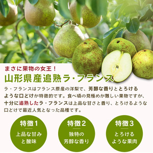 《先行予約》令和8年産 りんご（サンふじ）と ラ・フランス 詰合せ 2.5kg 山形県産【2026年11月頃から12月中旬頃発送予定】2026年産 山形県産　012-B-MM072