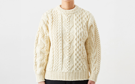 ≪先行予約≫【THISISASWEATER.】A2 : A SWEATER IS LOVE. -WHITE ホワイト セーター 服 洋服 ユニセックス メンズ レディース ブランド 数量限定 山形県 山辺町 サイズ1 yt-slxxw1