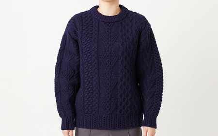 ≪先行予約≫【THISISASWEATER.】A2 : A SWEATER IS LOVE. -NAVY ネイビー セーター 服 洋服 ユニセックス メンズ レディース ブランド 数量限定 山形県 山辺町 サイズ1 yt-slxxn1