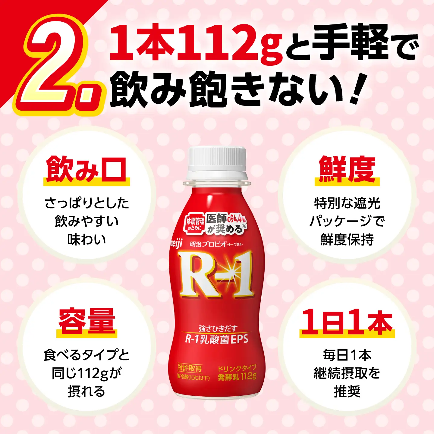 R-1 明治 プロビオ ヨーグルト R-1 ドリンクタイプ 24本 R1 R-1 アールワン 飲むヨーグルト ヨーグルト 乳酸菌 飲料 稲沢市 / 株式会社昭和 [BMAW001]