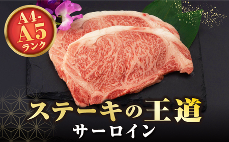 【A4〜A5ランク】長崎和牛 サーロインステーキ 400g（200g×2枚）《壱岐市》【野中精肉店】 黒毛和牛 牛肉 和牛 赤身 希少部位 23000円 23000 2万円 [JGC007]