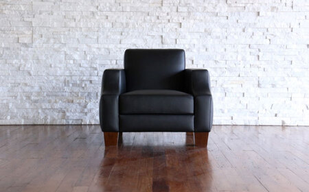 ソファ（ベージュ）ASTORIA パーソナルソファ ナチュラルレザー製 [BABV030]