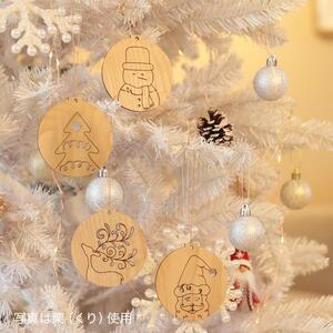 【栗】天然木のクリスマスオーナメントセット 6種類  木製 クリスマスツリー kitoen（木と縁）