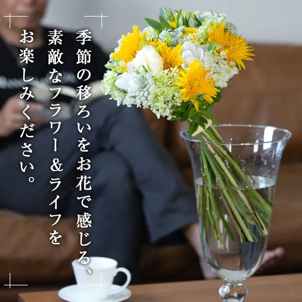 「毎月２回」届く、旬の花束（24回／1年間） 世界らん展 フラワードリームジャパンカップ 国内主要コンテスト受賞 ｜ 花束