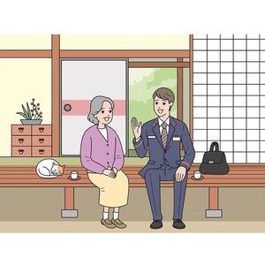 【家族安心　12か月間】郵便局 「みまもり訪問サービス」