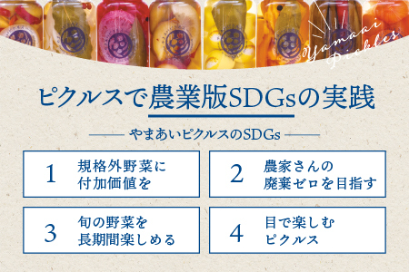 やまあいピクルス 定番洋風2本＋季節1本(おまかせ)｜ピクルス ピクルス ピクルス 野菜 健康 洋風 詰め合わせ セット YP-3