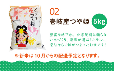 【全2回定期便】壱岐産米（つや姫）5kg・旬の野菜 5品《壱岐市》【壱岐市農業協同組合】お米 季節 セット ごはん[JBO132] 九州 46000 46000円