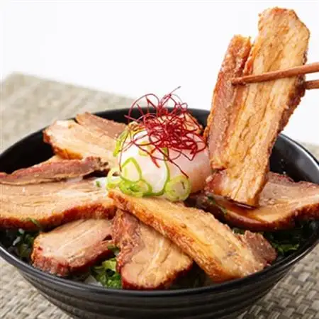 【ブロック1.1kg】備長炭焼 自家製　炭火焼き豚　秘伝タレ付き_肉  豚肉 _【配送不可地域：離島】【1172547】