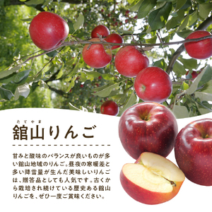 【先行予約】 令和8年産 舘山りんご 品種おまかせ 約2.5kg 9玉 ～ 11玉