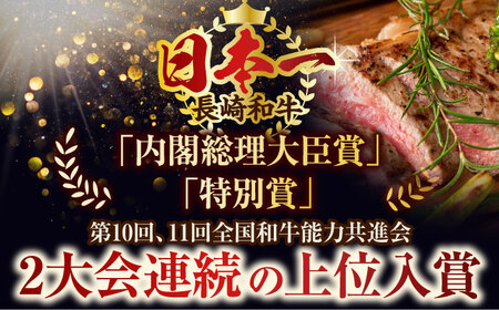 【全12回定期便】【A4~A5】長崎和牛サーロインステーキセット　500g（250g×2枚）【株式会社 MEAT PLUS】[QBS074]