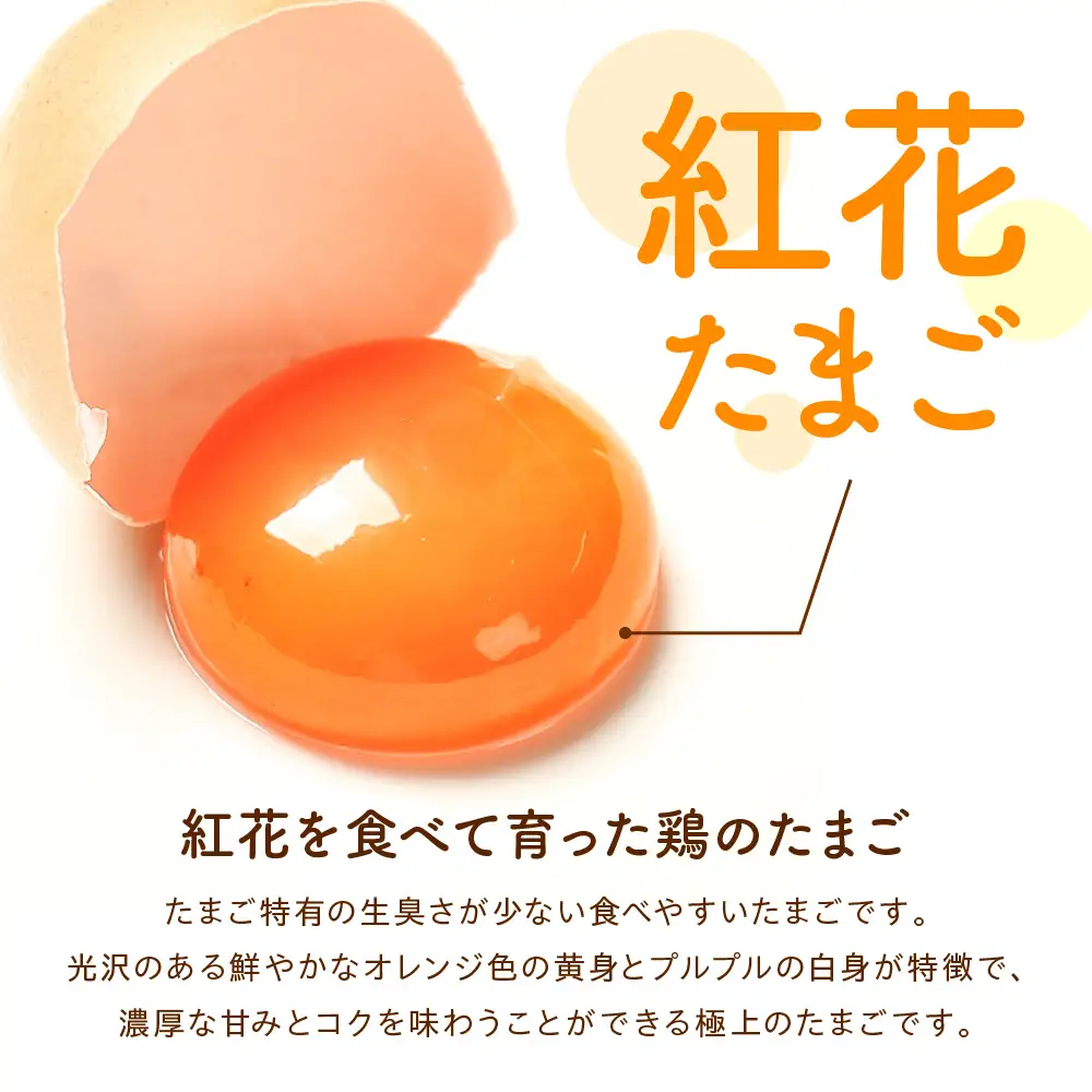 【定期便】 卵 紅花たまご 60個 × 3ヶ月 計180個