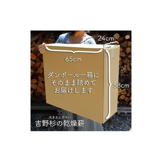 吉野杉のふぞろい薪　約20kg 奈良県産材 乾燥材 薪ストーブ アウトドア キャンプ 焚き火 便利