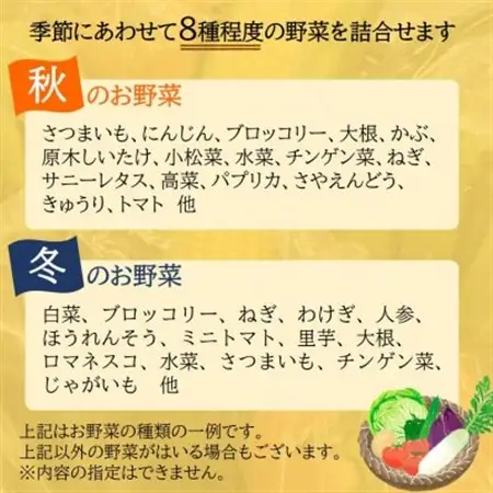 ファーマーズマーケット厳選　日高からの贈り物　季節の野菜セット(8種以上)【野菜詰め合わせ】【配送不可地域：離島】【1523337】