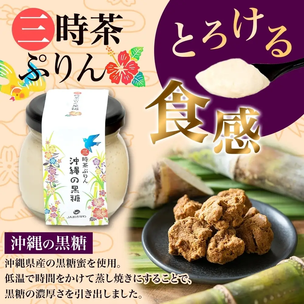 無地熨斗 つくばぷりん プレーン ＆ 三時茶ぷりん 黒糖 各3個 計6個 冷凍 プリン ぷりん スイーツ 洋菓子 おやつ 冷菓 贅沢 ご褒美 デザート 専門店 和スイーツ 人気 グルメ お取り寄せ ギフト プレゼント 贈り物 つくば 沖縄 三時茶 送料無料 ふじ屋 茨城県 桜川市 [EW027sa]