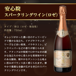 安心院スパークリングワイン ロゼ(750ml×6本)酒 お酒 アルコール 三和酒類【114002900】【一般社団法人　地域商社USA】