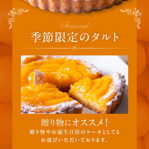 オレンジのタルト21㎝ タルト ケーキ 焼き菓子 ドイツ菓子 誕生日 おやつ スイーツ 洋菓子 贈り物 手土産 冷凍 お取り寄せ お取り寄せスイーツ デザート 奈良県 生駒市 送料無料