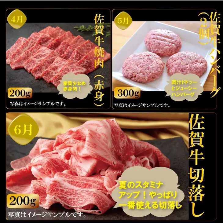【定期便】 (連続12回) 佐賀牛 やまとフーズ 単身・おひとり様用 Q144-002
