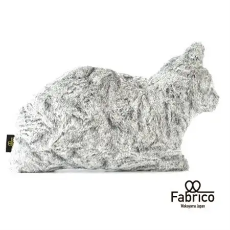【Fabrico】グレー猫のクッション_雑貨・日用品 おもちゃ・ぬいぐるみ  _【1513789】