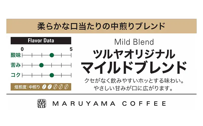 父の日 丸山珈琲 コーヒー 粉 マイルドブレンド10袋 オリジナルブレンドコーヒー ツルヤ 粉100g×10袋 小諸市 お取り寄せ