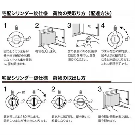 宅配ボックス　3333V2R(右開き)　壁付け　ディープグレー　宅配シリンダー錠仕様　1台_雑貨   _【1515941】
