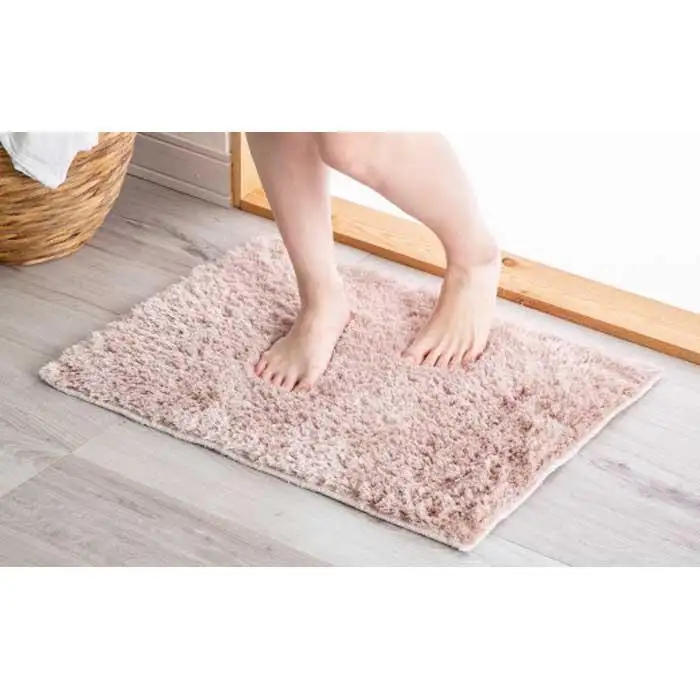 【ふるさと納税限定】ふわふわコスモトロン吸水速乾バスマット20mm2色セット 縦45cm×横60cm