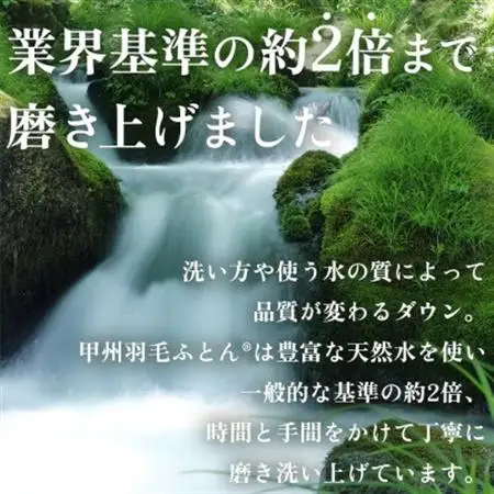 ダウンまくら 大判(白・ピロケース付)50×70 綿100% 日本製【甲州羽毛ふとん】【1502666】
