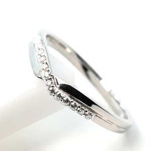 Vラインダイヤクロスリング0.06CT　R3966DI-P 188-073