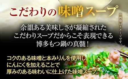 【訳あり】 博多味噌もつ鍋 10人前（2人前×5セット） MEAT PLUS CP048
