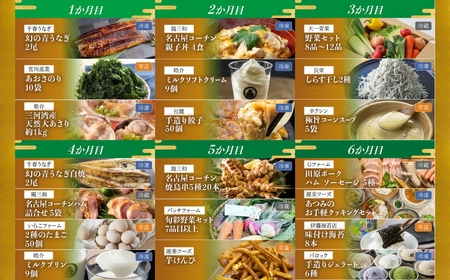 【定期便】渥美半島の恵み 20種 40回 12 カ月 1年定期便 