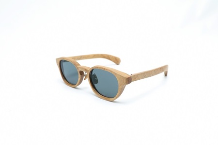 1284-91-01 「FUJI HINOKI MADE eyewear」 オーダーメイドメガネ (ケース・スタンド付き) 【出張訪問】