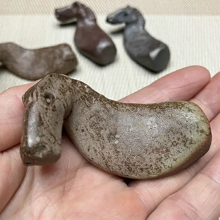 うまはしおき 4個組 アソート ｜ 箸置き 陶器 福島県