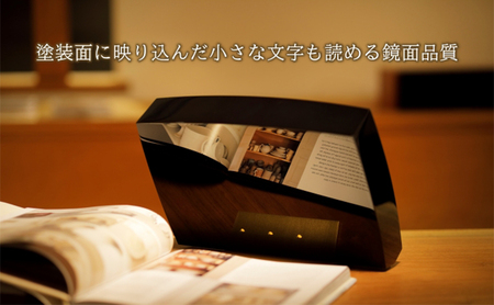 ピアノ塗装 スマホスピーカー【電源不要】COAT&ECHO(Piano Black) スピーカー スマートフォン 置くだけ スマホスタンド おしゃれ 工芸品 オーディオ 静岡　【 浜松市 】
